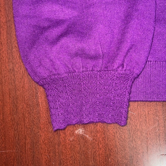 Talbots SCALLOP TRIM PULLOVER SWEATER - Picture 4 of 7